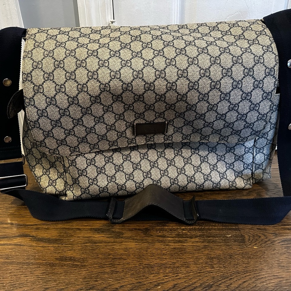 GUCCI Diaper Bag Navy